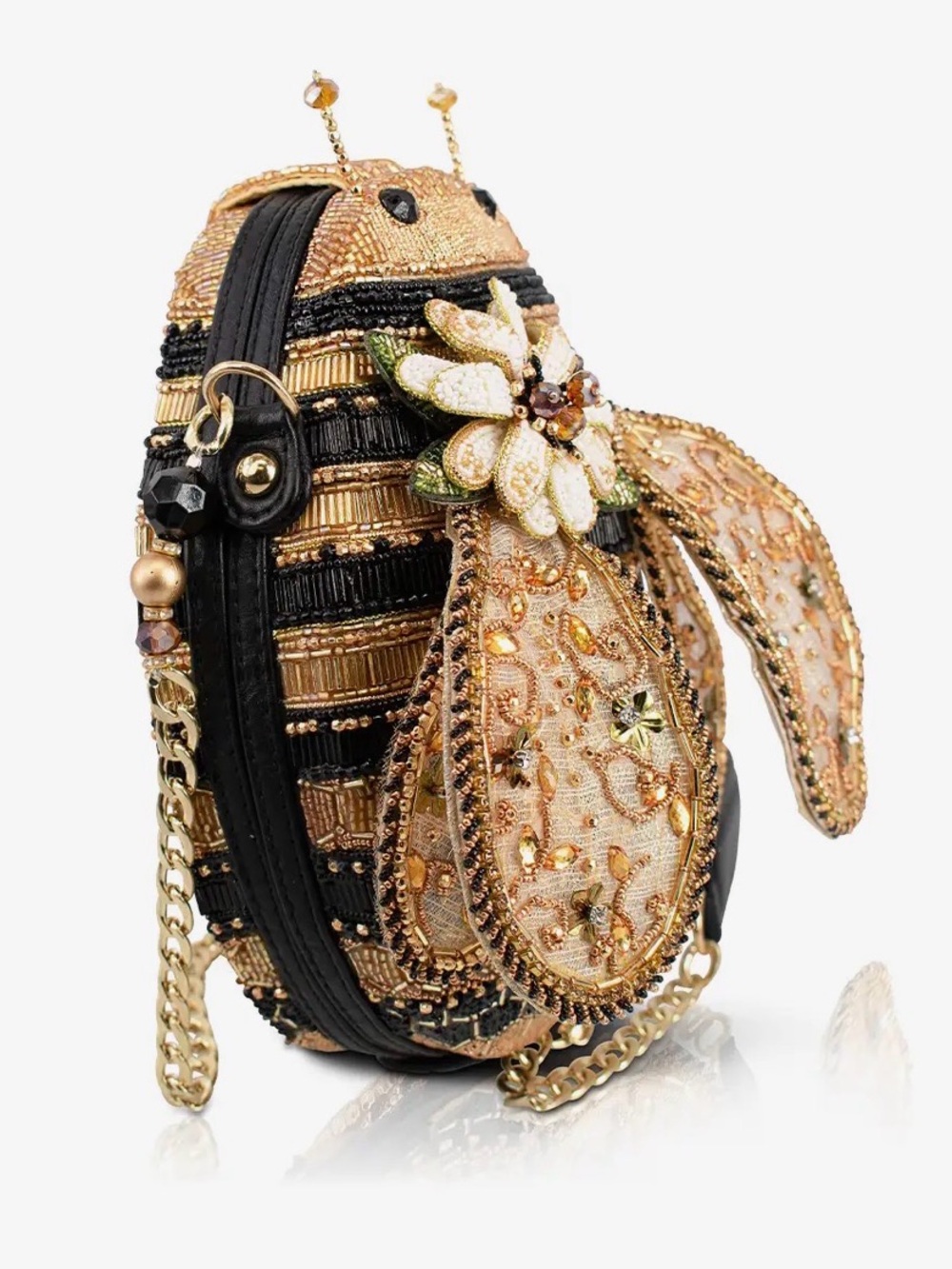 Sweet As Honey Bee Gold and Black Handbag